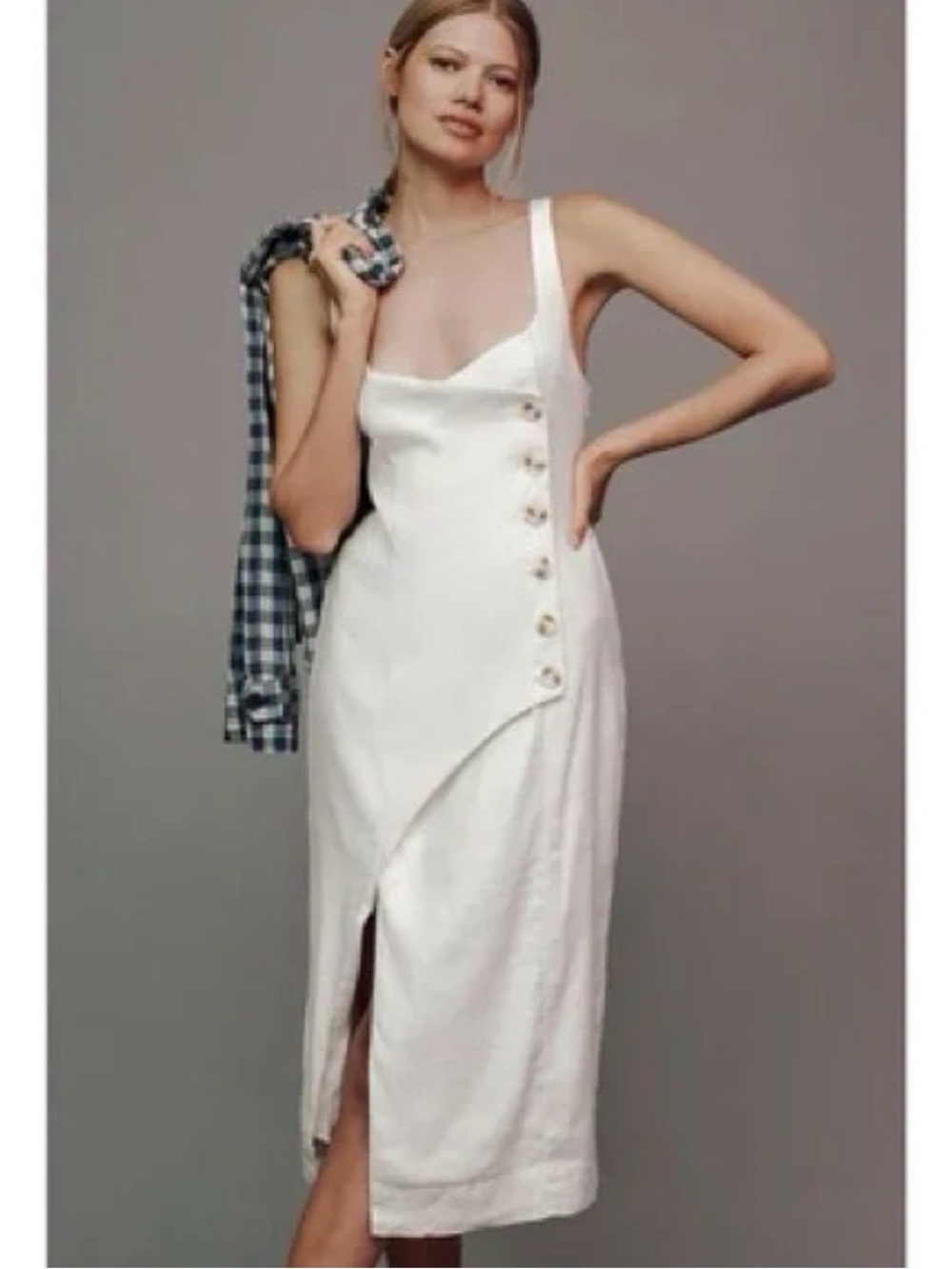 Anthropologie NWT Linen blend dress - Picture 6 of 12